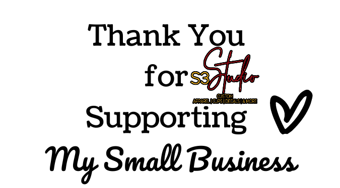 Thank you for suppporting my small business